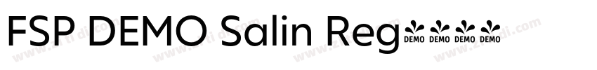 FSP DEMO Salin Reg字体转换 FSP DEMO Salin Reg字体转换